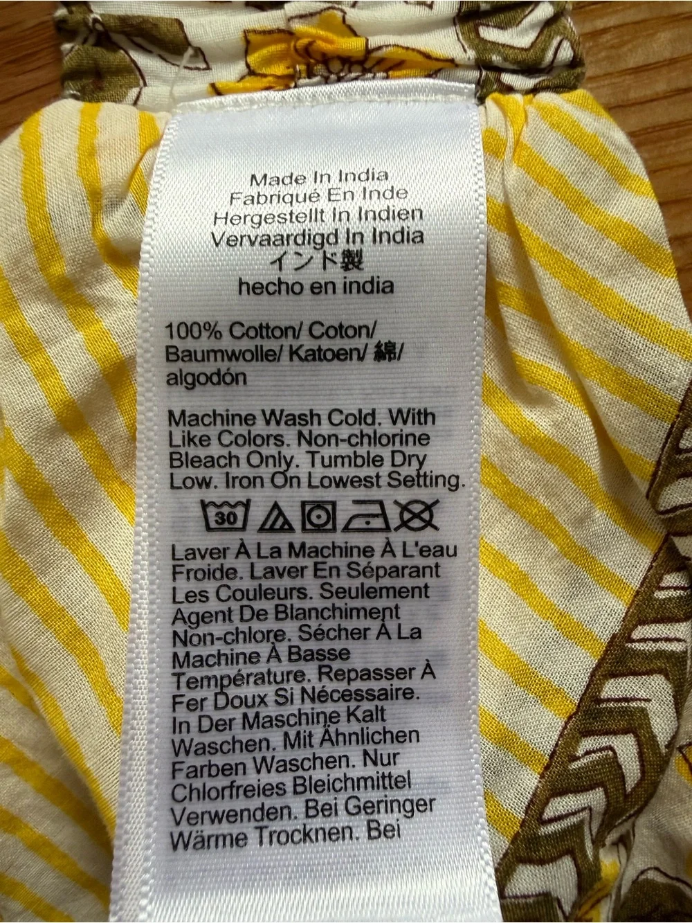 J. Crew Cotton Voile Bandana Top in yellow daffodil daze block print NWOT M/L